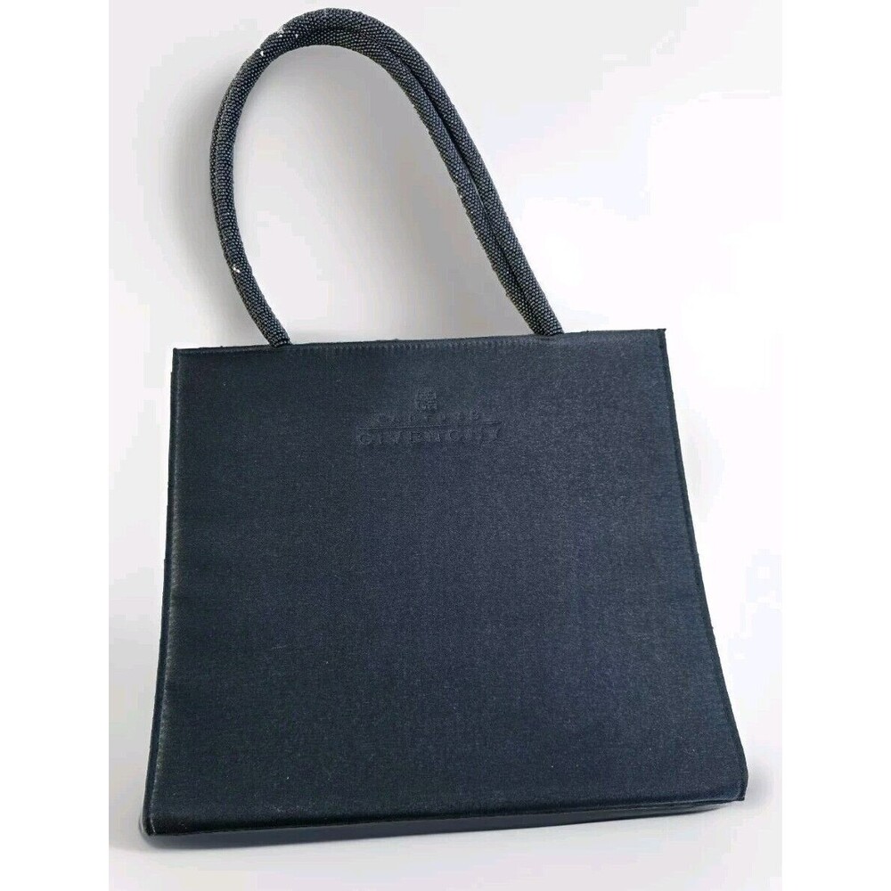 GIVENCHY PARFUME SHOULDER SHOPPER TRAVEL TOTE BAG BLACK PVC LOGO